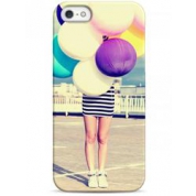 фото Чехол девушка с цветными воздушными шарами - iPhone 5 / 5S / 5C Sahar cases