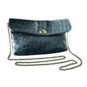 фото Синяя женская сумочка-клатч 