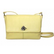 фото Кожаная желтая сумка через плечо от Marimann 
