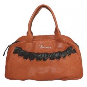 фото Оранжевая итальянская женская сумка Maria Tomassini из натуральной кожи 