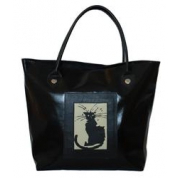 фото Дизайнерская черная кожаная женская сумка ручной работы Studio De на плечо STUDIO DE