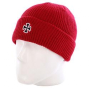 фото Шапка мужская Independent Cross Fold Over Beanie Red
