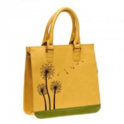 фото Желтая кожаная женская сумка @ONE 