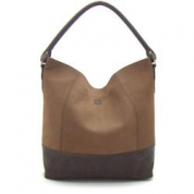 фото Элегантная коричневая кожаная женская сумка TWO-ТA