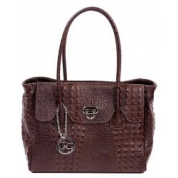 фото Женская кожаная сумка Jacky & Celine IT312, коричневая