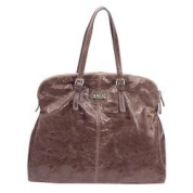 фото Деловая кожаная женская сумка Jacky & Celine, коричневая