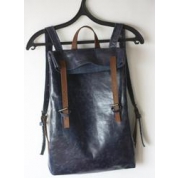фото Синий кожаный рюкзак VIRRONEN, темно-синий