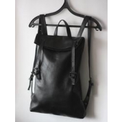 фото Женский кожаный рюкзак ручной работы VIRRONEN, черный