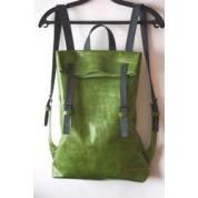 фото Зеленый женский рюкзак VIRRONEN, кожаный