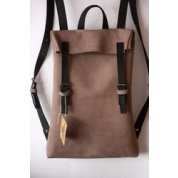 фото Женский рюкзак из нубука VIRRONEN, светло-коричневый