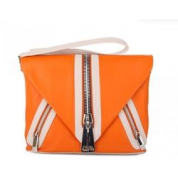 фото Оранжевая кожаная женская сумочка Renato Angi через плечо