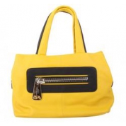 фото Небольшая желтая женская сумка итальянского Renato Angi