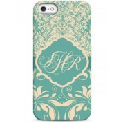 фото Чехол голубой чехол с вашими инициалами - iPhone 5 / 5S / 5C Sahar cases