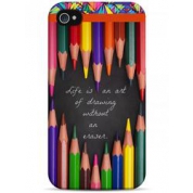 фото Чехол life is an art of drawing without an eraser - iPhone 4 / 4S Sahar cases