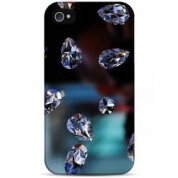 фото Чехол бриллианты на стекле - iPhone 4 / 4S Sahar cases