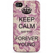 фото Чехол keep calm and stay forever young - iPhone 4 / 4S Sahar cases