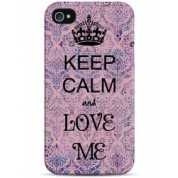 фото Чехол keep calm and love me - iPhone 4 / 4S Sahar cases