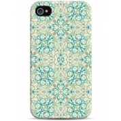 фото Чехол красивый голубой орнамент - iPhone 4 / 4S Sahar cases