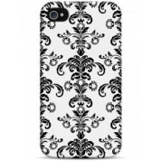 фото Чехол черный узор на белом - iPhone 4 / 4S Sahar cases