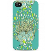 фото Чехол графика на бирюзовом фоне - iPhone 4 / 4S Sahar cases