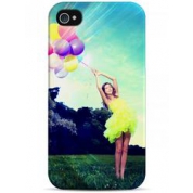 фото Чехол улетающая на воздушных шарах - iPhone 4 / 4S Sahar cases