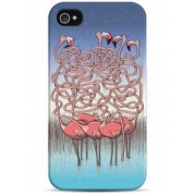 фото Чехол лабиринт Розовые фламинго - iPhone 4 / 4S Sahar cases