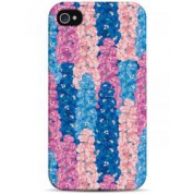 фото Чехол розовые и голубые цветы - iPhone 4 / 4S Sahar cases