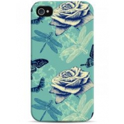 фото Чехол с розами и стрекозами - iPhone 4 / 4S Sahar cases