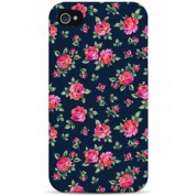 фото Чехол цветочный принт на черном фоне - iPhone 4 / 4S Sahar cases