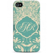 фото Чехол голубой чехол с вашими инициалами - iPhone 4 / 4S Sahar cases