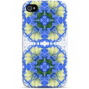 фото Чехол голубой и желтый акварельный калейдоскоп - iPhone 4 / 4S Sahar cases