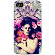 фото Чехол девушка с цветами в волосах - iPhone 4 / 4S Sahar cases