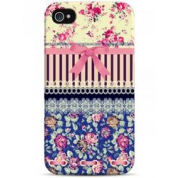 фото Чехол розовая ленточка на винтажном рисунке - iPhone 4 / 4S Sahar cases