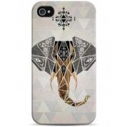 фото Чехол гафичный рисунок слона с деревом - iPhone 4 / 4S case Sahar cases