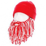 фото Шапка мужская с бородой Beard Head Tailgate-Barbarian Red-White