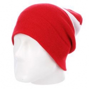 фото Шапка-носок мужская Diamond Cities Fold Beanie Red/White