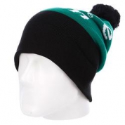 фото Шапка мужская с помпоном Diamond I Am Fold Beanie Black/Green