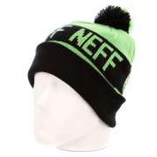 фото Шапка мужская с помпоном Neff Classic Green/Black