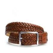 фото Ремень мужской Anderson's Reversible Centerbar Woven Leather Dark Brown/Navy