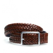 фото Ремень мужской Anderson's Reversible Centerbar Woven Leather Dark Tan/Sand