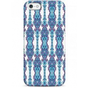 фото Чехол вертикальный синий узор - iPhone 5 / 5S / 5C Sahar cases