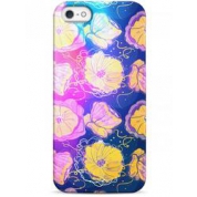 фото Чехол цветочный принт в неоновом свечении - iPhone 5 / 5S / 5C Sahar cases