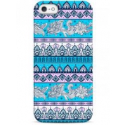 фото Чехол фиолетово-голубой узор - iPhone 5 / 5S / 5C Sahar cases