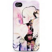 фото Чехол эскиз девушки - iPhone 4 / 4S Sahar cases