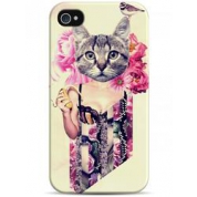 фото Чехол коллаж с кошечкой - iPhone 4 / 4S Sahar cases