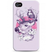 фото Чехол олень с птицей - iPhone 4 / 4S case Sahar cases